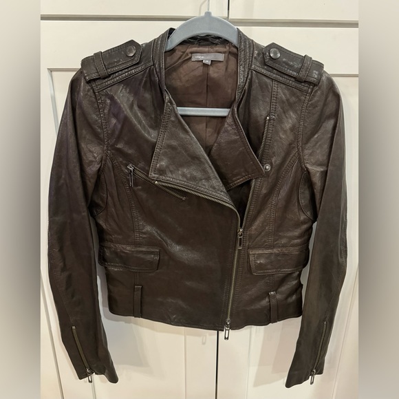 Vince Leather Jacket - Small - Picture 4 of 8